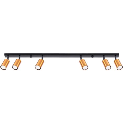 Ceiling lamp WINX 6L black/cooper