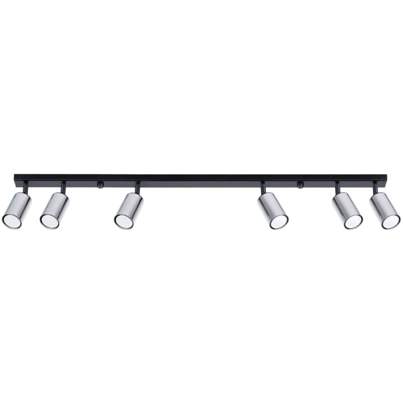 Image of Ceiling lamp WINX 6L black/chrome