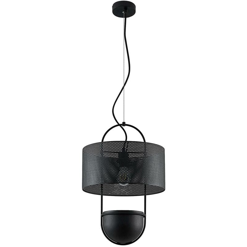 Lucande - Ceiling Light Amylee dimmable (modern) in Black made of Metal for e.g. Living Room & Dining Room (1 light source, E27) from matt black