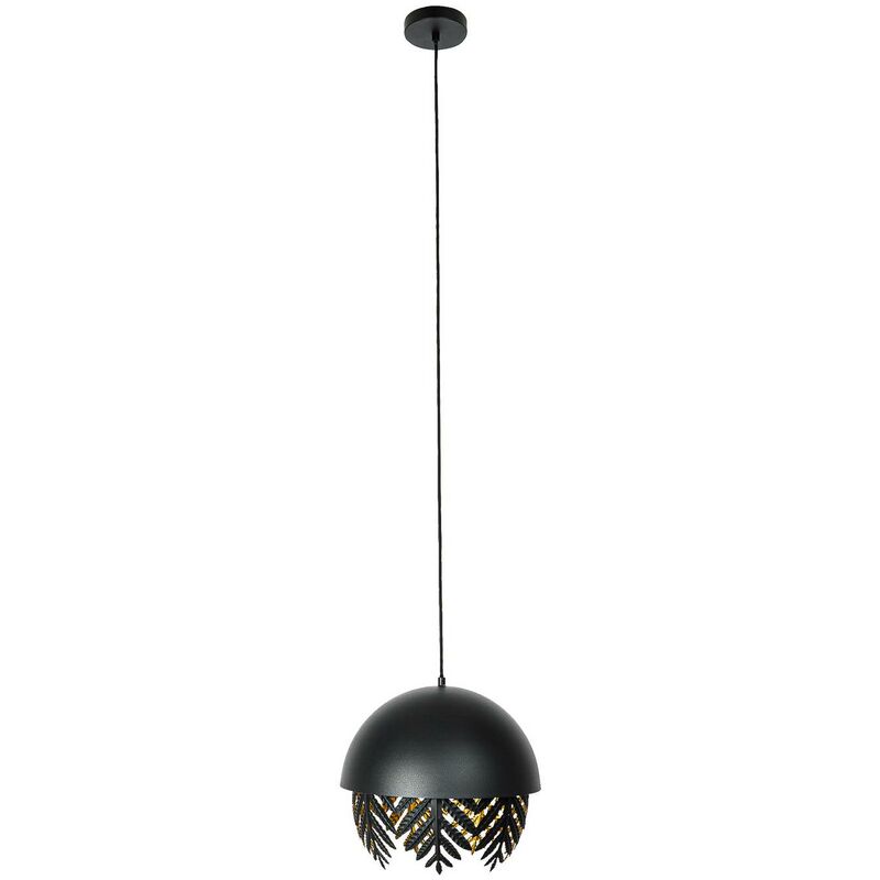 Lucande - Ceiling Light Aparas dimmable (design) in Black made of Metal for e.g. Living Room & Dining Room (1 light source, E27) from black, gold
