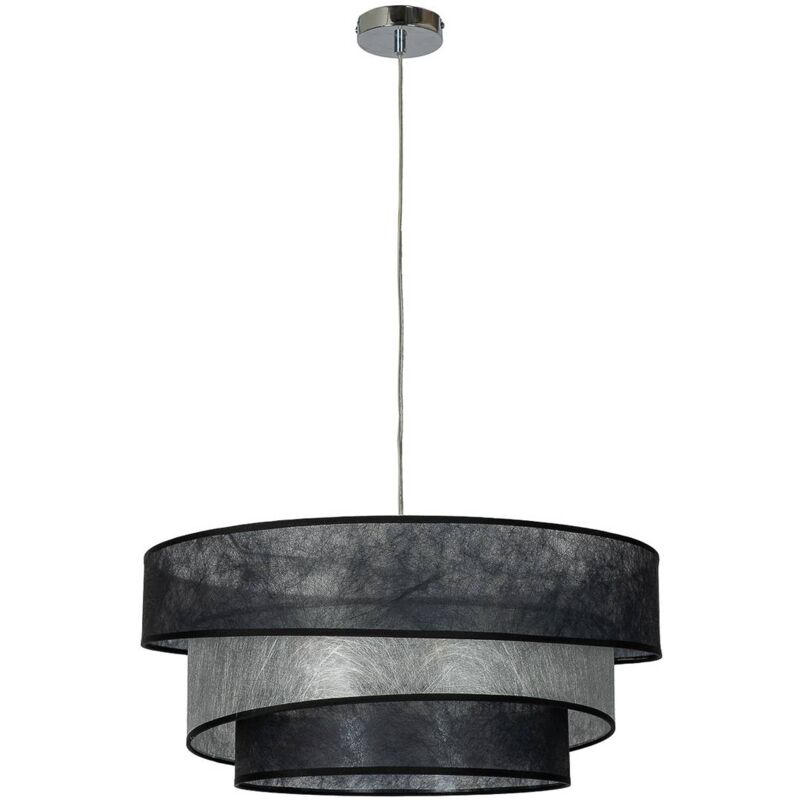 Ceiling Light Ayvira dimmable (modern) in Black made of Metal for e.g. Living Room & Dining Room (3 light sources, E27) from Lindby chrome, black,