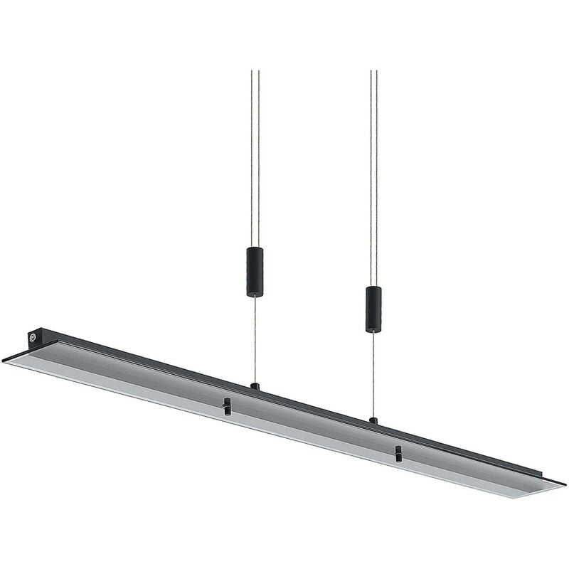 Lindby - Ceiling Light Berina dimmable (modern) in Black made of Metal for e.g. Living Room & Dining Room (1 light source,) from matt black, smoky