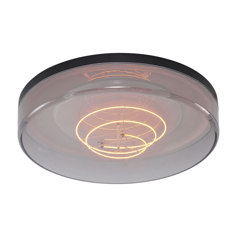 Image of Qazqa - Ceiling Light Black with&hellip;