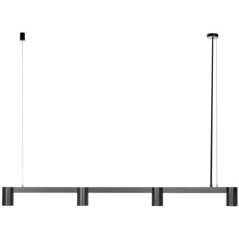 Arcchio - Ceiling Light Brinja dimmable (modern) in Black made of Aluminium for e.g. Living Room & Dining Room (4 light sources, GU10) from black