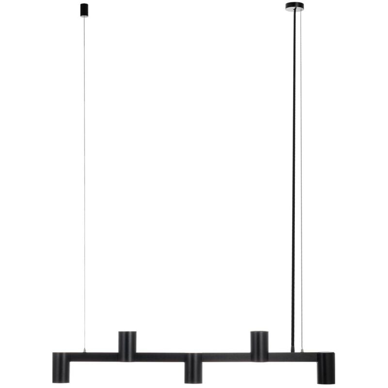 Ceiling Light Brinja dimmable (modern) in Black made of Aluminium for e.g. Living Room & Dining Room (5 light sources, GU10) from Arcchio - black