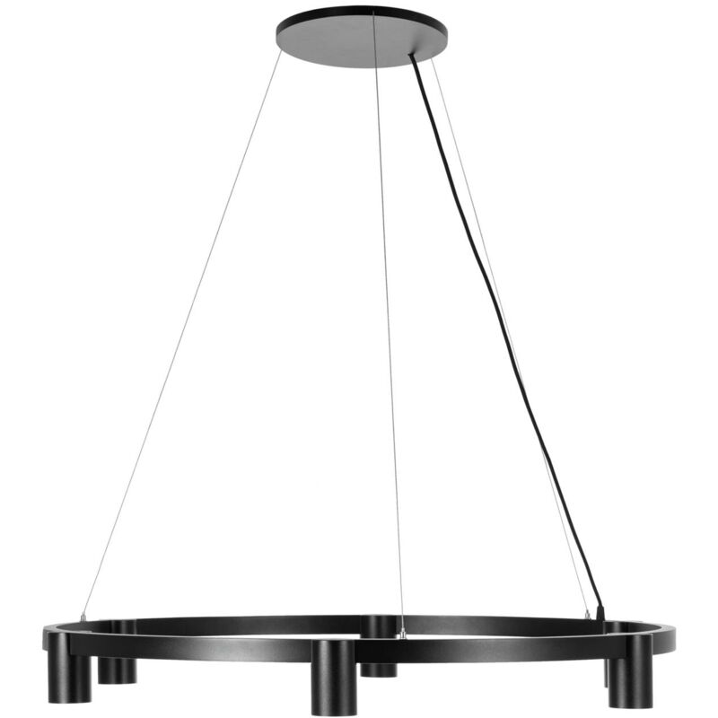Arcchio - Ceiling Light Brinja dimmable (modern) in Black made of Aluminium for e.g. Living Room & Dining Room (6 light sources, GU10) from black