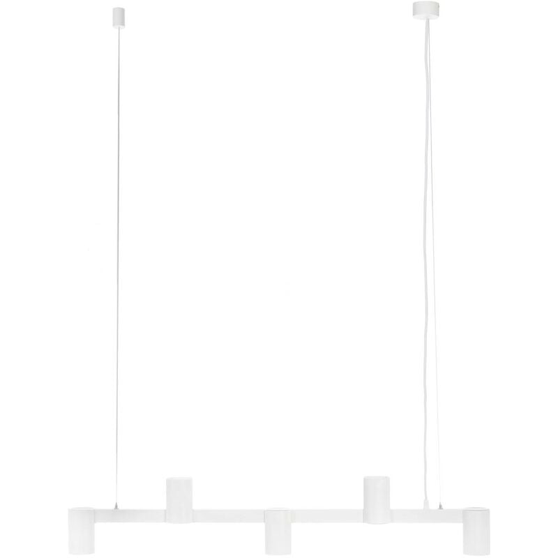 Arcchio - Ceiling Light Brinja dimmable (modern) in White made of Aluminium for e.g. Living Room & Dining Room (5 light sources, GU10) from white