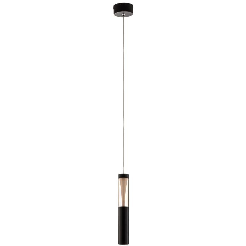 Lucande - Ceiling Light Danson (modern) in Black made of Metal for e.g. Kitchen (1 light source,) from black, clear