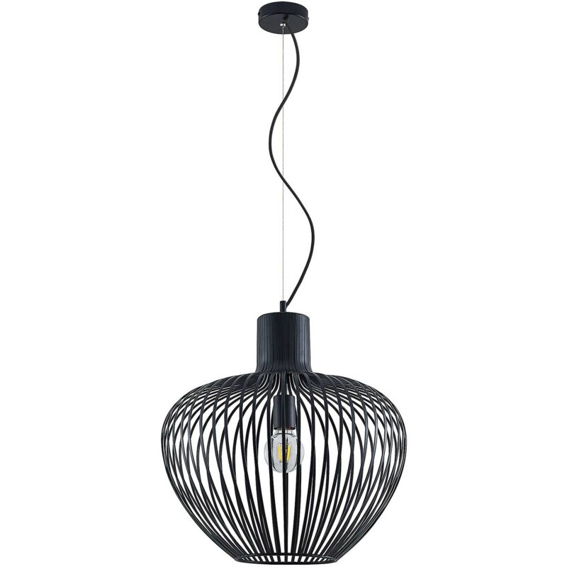 Ceiling Light Deandre dimmable (modern) in Black made of Metal for e.g. Living Room & Dining Room (1 light source, E27) from Lindby sand black