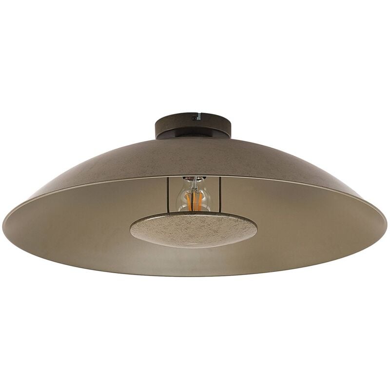 Lindby - Ceiling Light Emilienne dimmable (modern) in Silver made of Metal for e.g. Living Room & Dining Room (1 light source, E27) from dark grey