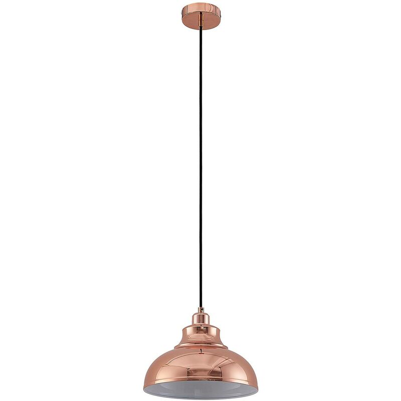 Lindby - Ceiling Light Emna dimmable (vintage, antique) in Copper made of Metal for e.g. Living Room & Dining Room (1 light source, E27) from copper,