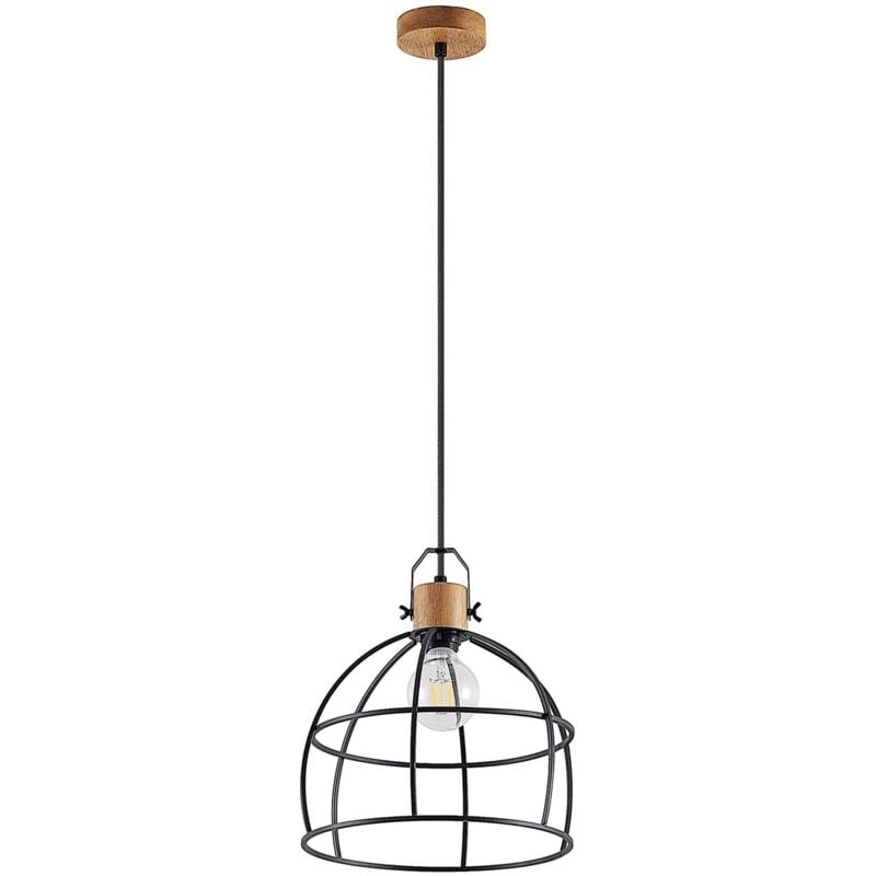 Lindby - Ceiling Light Flintos dimmable (vintage, antique) in Black made of Metal for e.g. Living Room & Dining Room (1 light source, E27) from