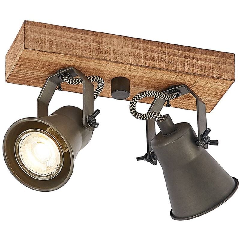 Ceiling Lightdimmable 'Grandesa' made of Wood for Living Room & Dining Room