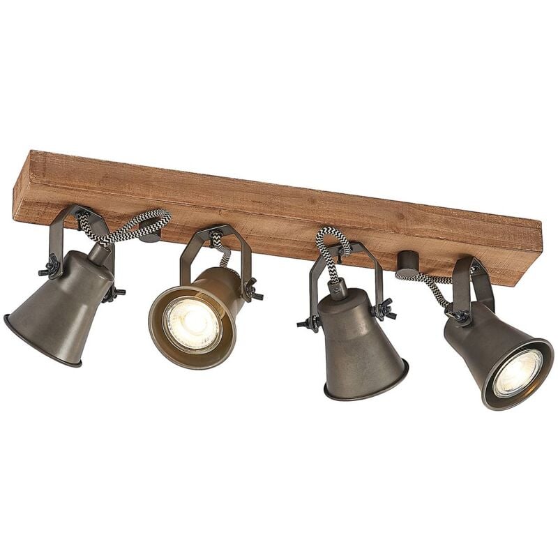 Ceiling Lightdimmable 'Grandesa' made of Wood for Living Room & Dining Room