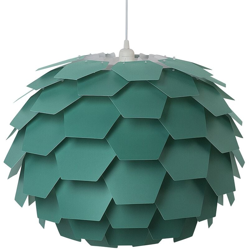 Modern Ceiling Pendant Light Green Geometric Shade Flower Design Large Segre