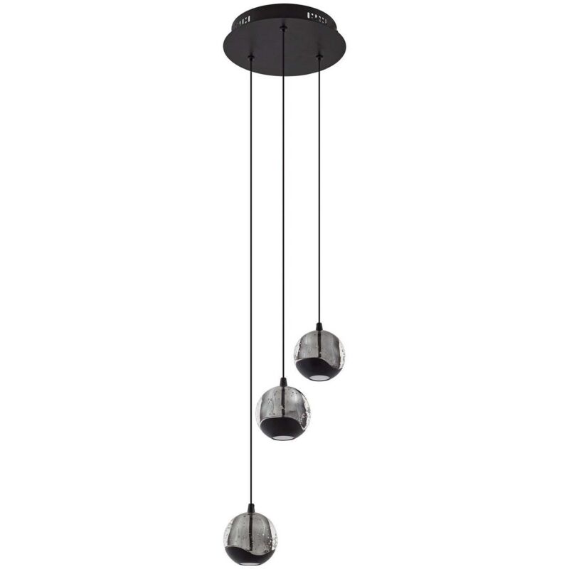 Lucande Led Ceiling Light 'hayley' Made Of Glass For Living Room & Dining Room