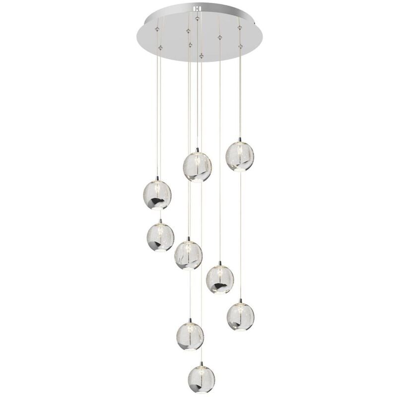 Lucande - led Ceiling Light 'Hayley' made of Glass for Living Room & Dining Room