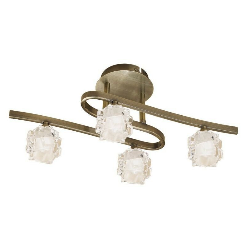 Inspired Mantra - Ice - Ceiling 4 Light G9 eco, Antique Brass