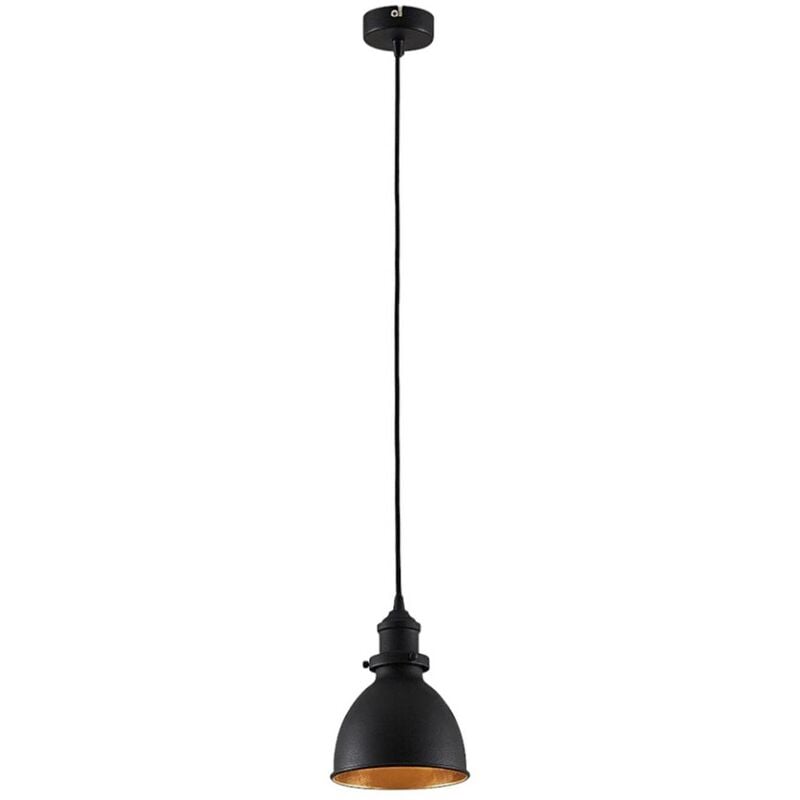 Ceiling Light Jasminka dimmable (modern) in Black made of Metal for e.g. Kitchen (1 light source, E27) from Lindby - black, gold