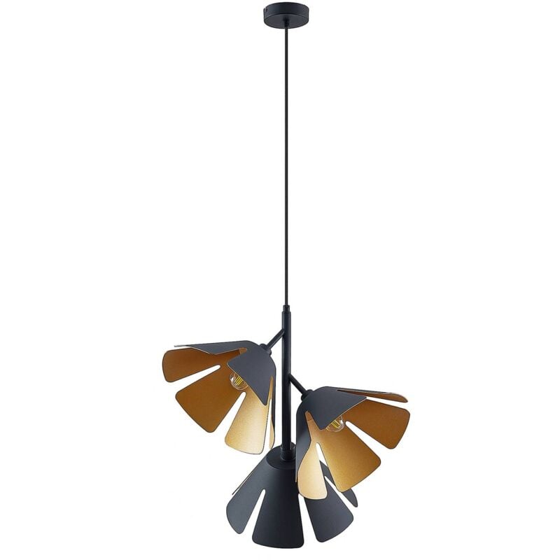 Lucande - Ceiling Light Jemmily dimmable (design) in Black made of Aluminium for e.g. Living Room & Dining Room (3 light sources, E14) from black,
