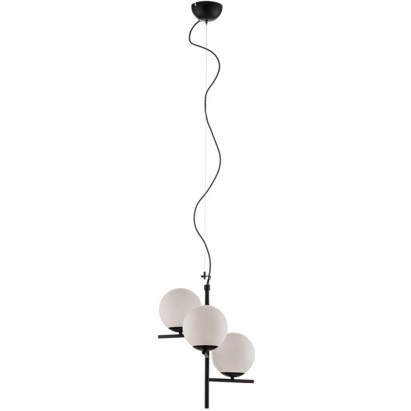 Ceiling Light Jornam dimmable (modern) in Black made of Metal for e.g. Living Room & Dining Room (3 light sources, E14) from Lindby black, white