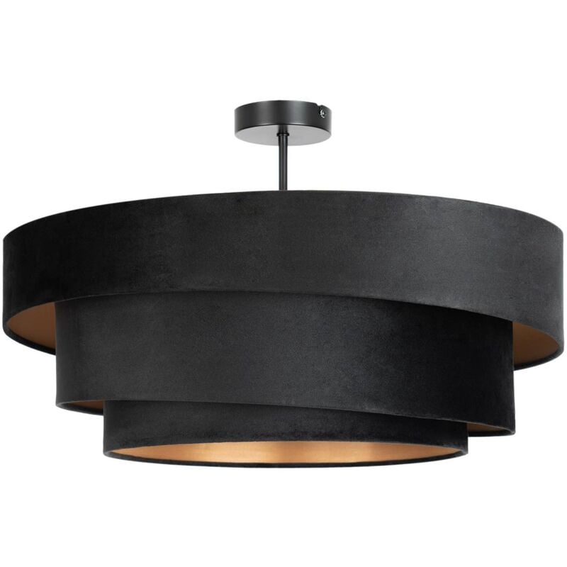 Ceiling Light Jusari dimmable (modern) in Black made of Metal for e.g. Living Room & Dining Room (3 light sources, E27) from Lindby black, gold