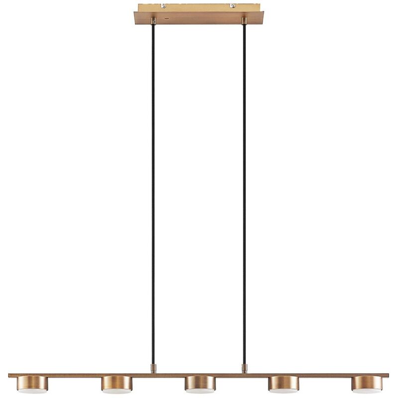 Ceiling Light Kaylou (modern) in Bronze made of Metal for e.g. Living Room & Dining Room (5 light sources, GX53) from Lindby bronze