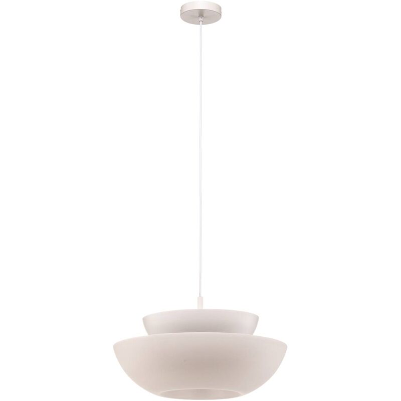 Lucande - Ceiling Light Kellina dimmable (design) in White made of Metal for e.g. Living Room & Dining Room (1 light source, E27) from white