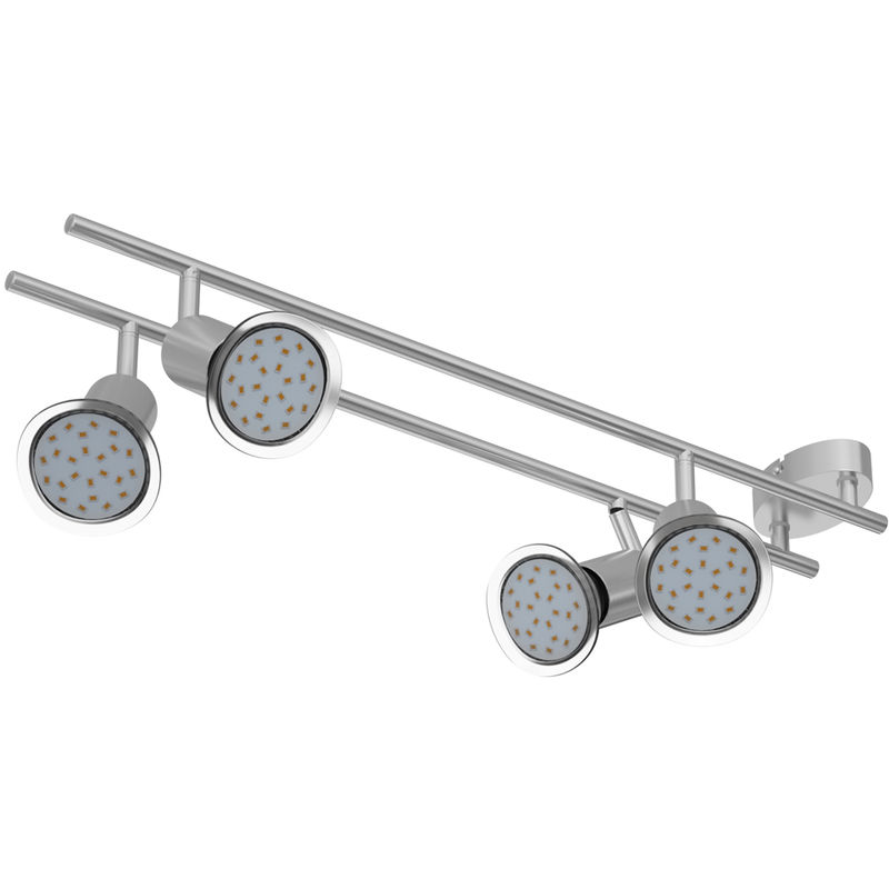 Ceiling Lamp Light Fitting Spotlight Swiveling Angle Adjustable Spots Including LED GU10 Bulbs 4 Flame