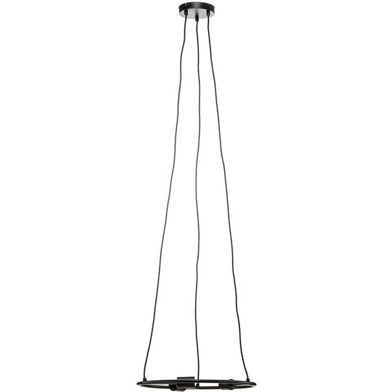 Lucande - Ceiling Light Linnard dimmable (design) in Black made of Metal for e.g. Living Room & Dining Room (3 light sources, E27) from black