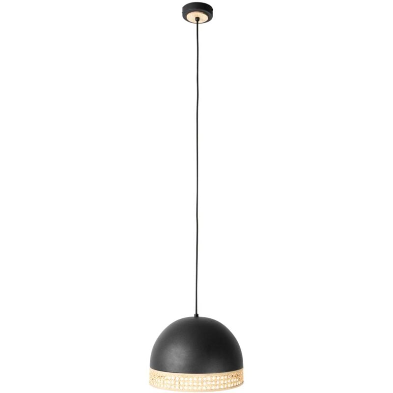 Ceiling Light Lonnaris dimmable (vintage, antique) in Black made of Metal for e.g. Living Room & Dining Room (1 light source, E27) from Lindby black,
