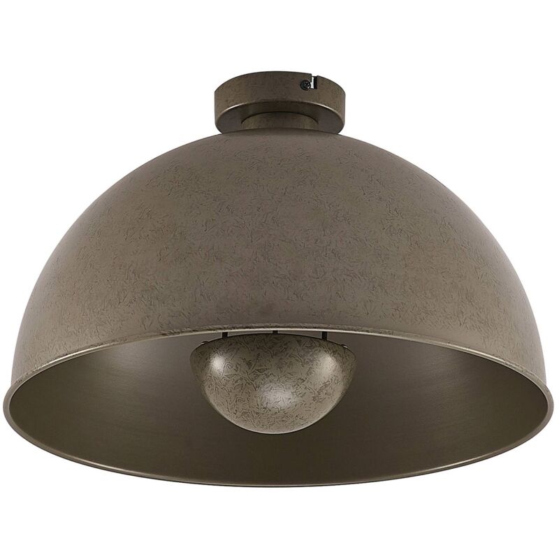 Lindby - Ceiling Light Lya dimmable (modern) in Silver made of Metal for e.g. Living Room & Dining Room (1 light source, E27) from dark grey