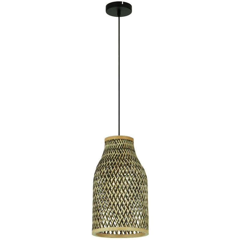 Ceiling Light Matvi dimmable) in Brown for e.g. Living Room & Dining Room (1 light source, E27) from Lindby light wood