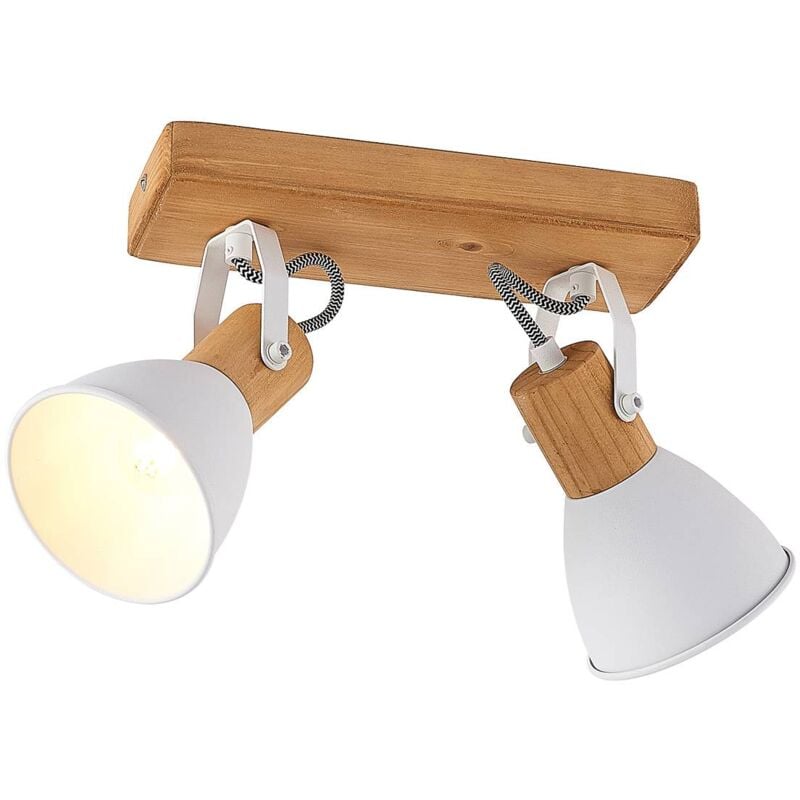 Ceiling Lightdimmable 'Merela' made of Wood for Living Room & Dining Room