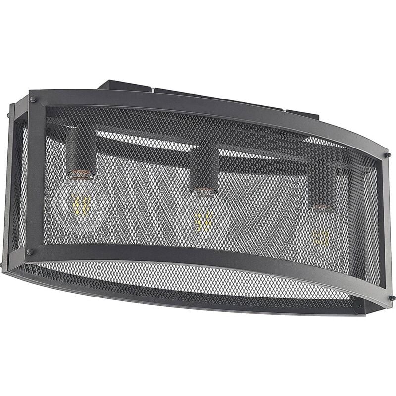 Ceiling Light Mizgin) in Black made of Metal for e.g. Living Room & Dining Room (3 light sources, E27) from Lindby - black