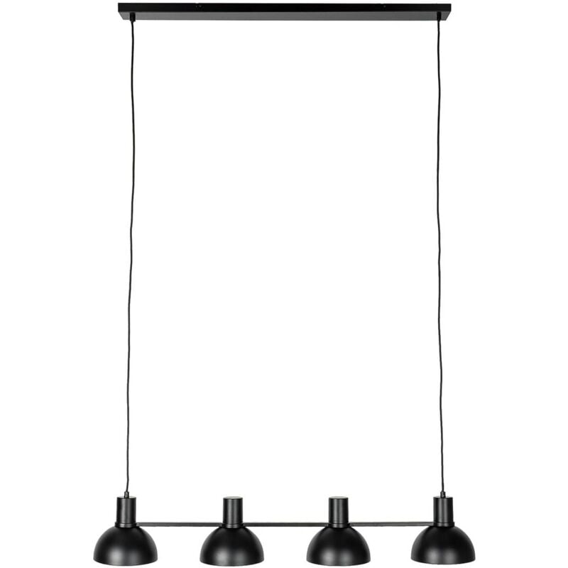 Lucande - Ceiling Light Mostrid dimmable (design) in Black made of Metal for e.g. Living Room & Dining Room (4 light sources, E27) from black matt