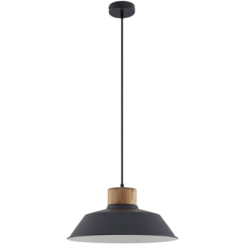 Ceiling Light Nefeli dimmable (vintage, antique) in Black made of Metal for e.g. Living Room & Dining Room (1 light source, E27) from Lindby sand