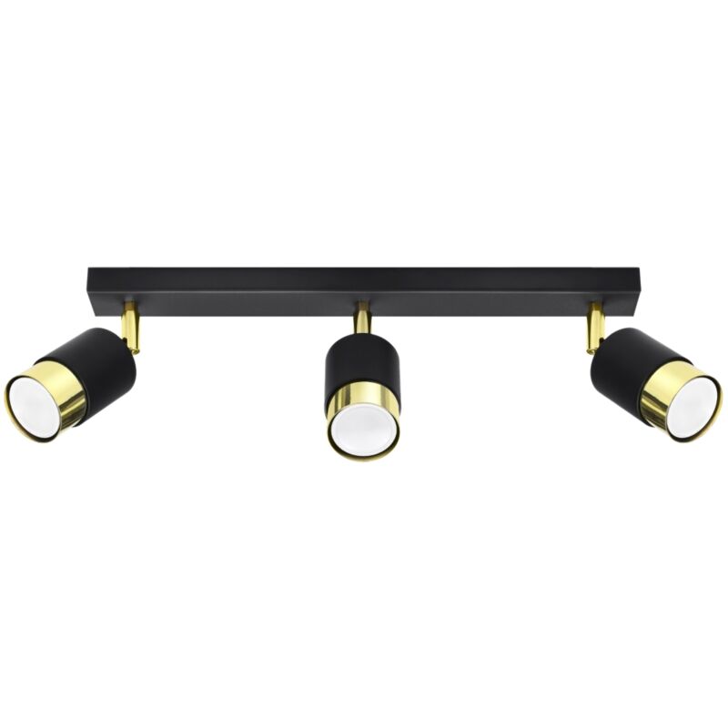 Nero 3 black/gold ceiling lamp