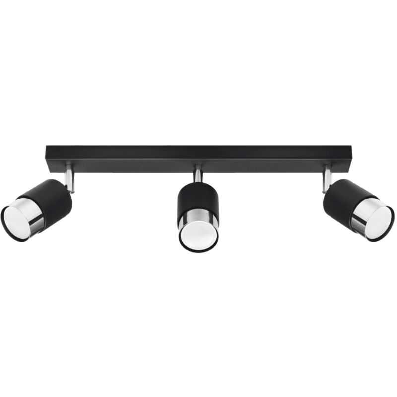 Nero 3 black/chrome ceiling lamp