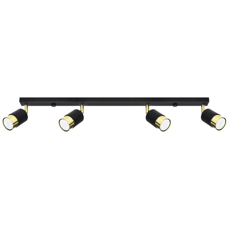 Nero 4 black/gold ceiling lamp