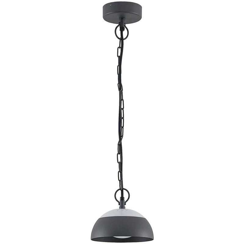 Ceiling Light Outdoor Bexley (modern) in Black made of Aluminium (1 light source,) from Lindby dark grey (ral 7016), white