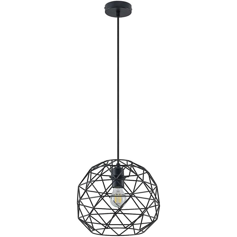 Lindby - Ceiling Light Paridimo dimmable (modern) in Black made of Metal for e.g. Living Room & Dining Room (1 light source, E27) from black