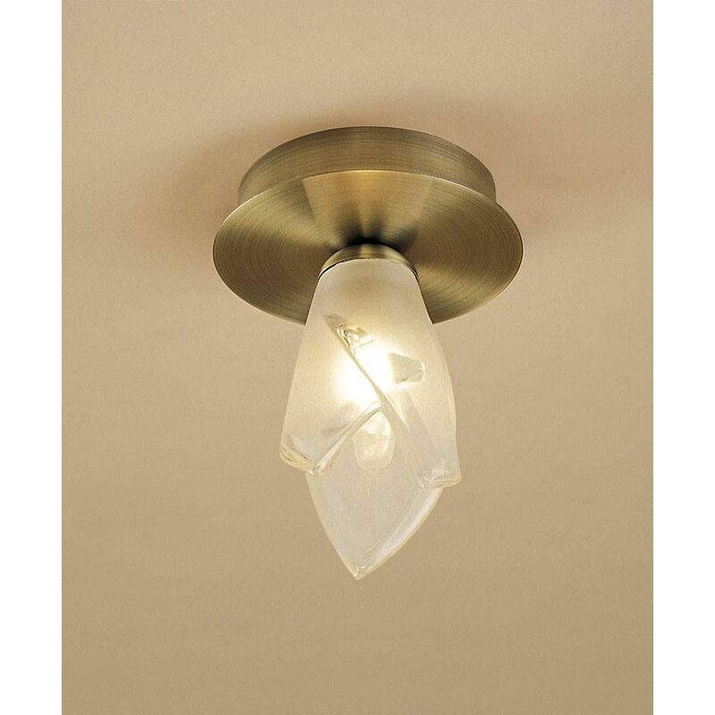 Ceiling light Pietra 1 Bulb G9, antique brass