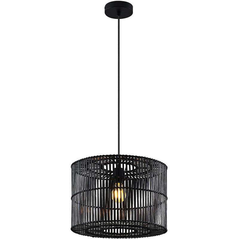 Lindby - Ceiling Light Rabiya dimmable (scandinavian) in Black for e.g. Living Room & Dining Room (1 light source, E27) from black
