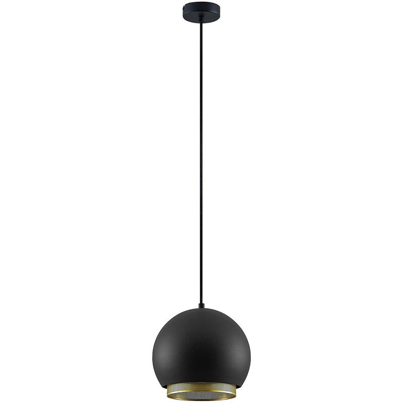 Lucande - Ceiling Light Sivaniel dimmable (design) in Black made of Metal for e.g. Living Room & Dining Room (1 light source, E27) from black, gold