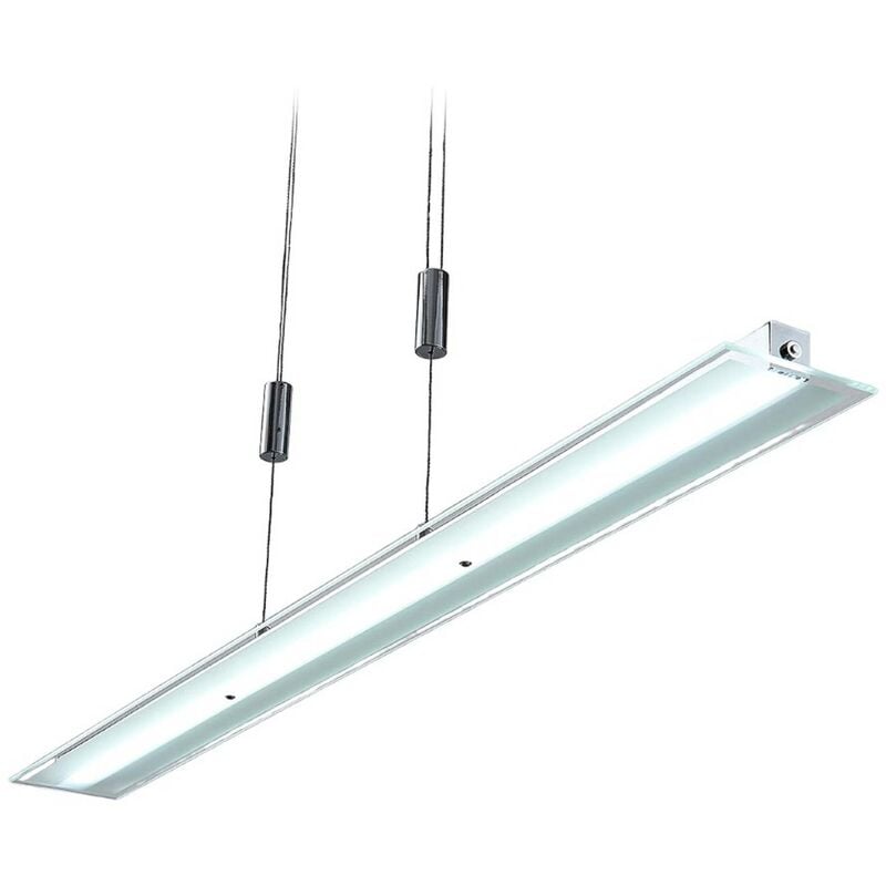 Ceiling Light Sladja dimmable (modern) in Silver made of Glass for e.g. Living Room & Dining Room (1 light source,) from Lindby chrome,