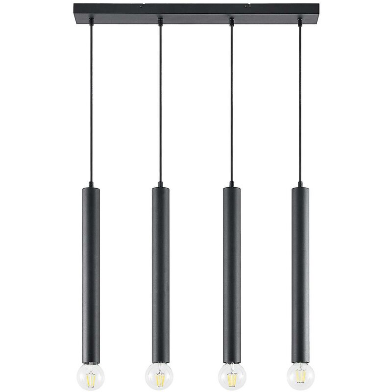Ceiling Light Tamilio dimmable (modern) in Black made of Metal for e.g. Living Room & Dining Room (4 light sources, E27) from Lindby black