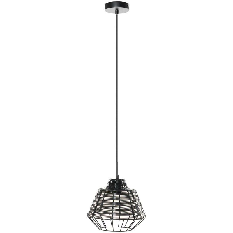 Ceiling Light Tinko dimmable (vintage, antique) in Black made of Aluminium for e.g. Living Room & Dining Room (1 light source, E27) from Lucande