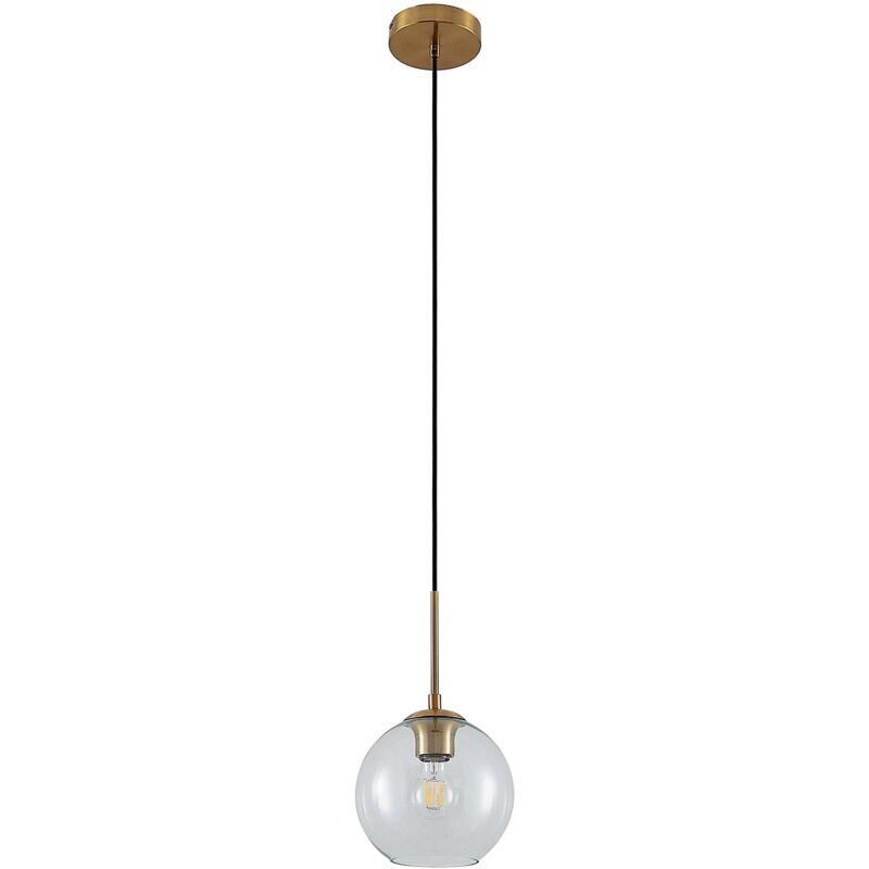 Lindby - Ceiling Light Tiruma dimmable (modern) in Bronze made of Metal for e.g. Living Room & Dining Room (1 light source, E27) from bronze, clear