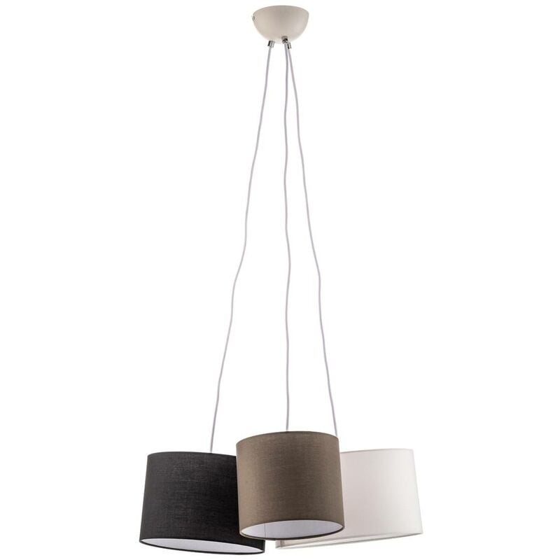 Ceiling Light Vironi dimmable (modern) in White made of Metal for e.g. Living Room & Dining Room (3 light sources, E27) from Lindby black, grey, white